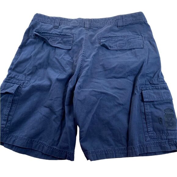TOMMY HILFIGER Men’s Sz 38 Blue Cotton Rugged Bermuda Cargo Shorts - Picture 5 of 6